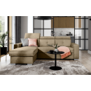 Eltap Fresia Cloud Corner Pull-Out Sofa 176x247x104cm, Brown (CO-FR-LT-20NU)