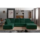 Eltap Evanell Monolith Corner Pull-Out Sofa 216x336x102cm, Green (Evl_39)