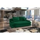 Угловой диван Eltap Milo с выдвижным механизмом, 213x60x90 см, универсальный, зеленый (Mi18)