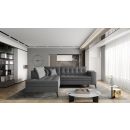 Eltap Lanvin Flores Corner Pull-Out Sofa 210x260x93cm, Grey (CO-LAN-LT-05FL)