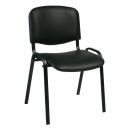 Кресло для посетителей Home4You ISO 42x54x82 см, черное (40761)