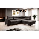 Eltap Cassara Flores Corner Pull-Out Sofa 237x277x100cm, Brown (CO-CAS-RT-22FL)