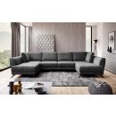 Eltap Larco Loco Corner Pull-Out Sofa 191x362x90cm, Grey (CO-LA-06LO)