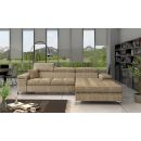 Eltap Ricardo Berlin Corner Pull-Out Sofa 60x280x90cm, Beige (Ric_24)