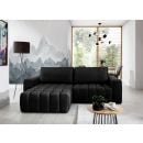 Eltap Bonett Solar Corner Pull-Out Sofa 175x250x92cm, Black (Bon_63)