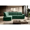 Eltap Siber Lux Corner Pull-Out Sofa 186x270x93cm, Green (CO-SIB-LT-35LU)