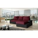 Eltap Black Malmo/Soft Pull-Out Sofa 165x245x90cm, Red (Ng05)