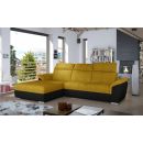 Stūra Dīvāns Izvelkams Eltap Trevisco Omega/Soft 216x272x100cm, Dzeltens (Tre_16)