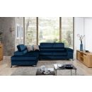 Eltap Eridano Monolith Corner Pull-Out Sofa 202x275x90cm, Blue (ERI_38)