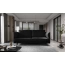 Угловой диван Eltap Revi с выдвижным механизмом, 215x92x98 см, универсальный, черный (SO-REV-10LO)