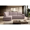 Eltap Siber Gojo Corner Pull-Out Sofa 186x270x93cm, Pink (CO-SIB-LT-101GO)