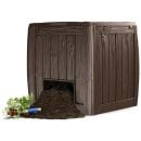 Keter Plastic Compost Bin Deco Composter With Base 340L, Brown (29196661521)