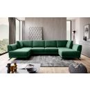 Eltap Larco Lukso Corner Pull-Out Sofa 191x362x90cm, Green (CO-LA-35LU)