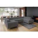 Раскладной угловой диван Eltap Louis Vero 202x347x92 см, серый (CO-LOU-RT-04VER)