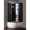 Vento Napoli 120x80cm ZS-5318R Massage Shower Cabin Black, Right Side, (44179)