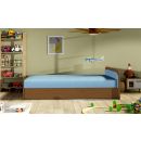 Eltap Parys Single Bed 80x190cm, With Mattress, Blue (PS_01)
