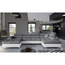 Eltap Eduardo Sawana/Soft Pull-Out Corner Sofa 60x345x90cm, Grey (Edr_52)