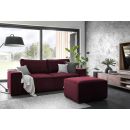 Eltap Pull-Out Sofa 260x104x96cm Universal Corner, Red (SO-SILL-25VE)