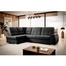 Eltap Sado Flores Corner Pull-Out Sofa 192x272x95cm, Black (CO-SAD-LT-10FL)