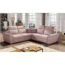 Eltap Federico Omega Corner Pull-Out Sofa 268x268x102cm, Pink (Fed_26)