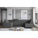 Eltap Escada Paros Corner Pull-Out Sofa 200x330x98cm, Grey (Esc_39)