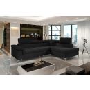 Eltap Eridano Sawana Corner Pull-Out Sofa 202x275x90cm, Black (ERI_14)