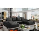 Eltap Marino Sawana/Soft Corner Pull-Out Sofa 53x363x88cm, Grey (MA07)