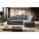 Eltap Siber Gojo Corner Pull-Out Sofa 186x270x93cm, Grey (CO-SIB-RT-05GO)