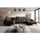 Eltap Neviro Cloud Corner Sofa 201x350x77cm, Brown (CO-NEV-LT-22NU)