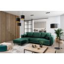 Eltap Dalia Cloud Corner Pull-Out Sofa 190x289x95cm, Green (CO-DAL-LT-35NU)