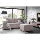 Извлекаемый диван Eltap 260x104x96 см универсальный угол, розовый (SO-SILL-24LO)