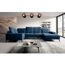 Eltap Neviro Lux Corner Sofa 201x350x77cm, Blue (CO-NEV-LT-40LU)