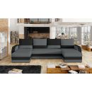 Eltap Marion Alova/Alcove Corner Pull-Out Sofa 52x307x85cm, Grey (MAR_01)