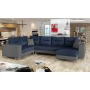 Eltap Dorado Ontario/Soft Corner Pull-Out Sofa 210x312x95cm, Blue (Dr19)