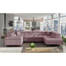 Eltap Letto Soro Corner Pull-Out Sofa 58x202x90cm, Pink (Le_36)