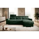 Eltap Fresia Loco Corner Pull-Out Sofa 176x247x104cm, Green (CO-FR-RT-35LO)