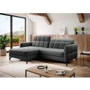 Eltap Lorelle Inari Corner Pull-Out Sofa 160x225x105cm, Grey (Lore_46)