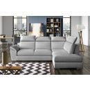 Eltap Loreto Grande Corner Pull Out Sofa 60x260x102cm, Grey (Lor_63)