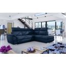 Eltap Loreto Monolith Corner Pull-Out Sofa 60x260x102cm, Blue (Lor_10)