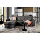 Eltap Fresia Cloud Corner Pull-Out Sofa 176x247x104cm, Grey (CO-FR-LT-05NU)