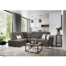 Eltap Siber Loco Corner Pull-Out Sofa 186x270x93cm, Grey (CO-SIB-LT-04LO)