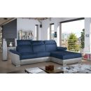 Eltap Trevisco Monolith/Monolith Corner Pull-Out Sofa 216x272x100cm, Blue (Tre_37)