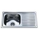 Tredi DM-7540 Built-In Kitchen Sink 75x40cm Left Side, Stainless Steel (21410)