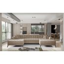 Eltap Vertizo Cloud Corner Pull-Out Sofa 170x350x93cm, Beige (CO-VER-UV-20NU)