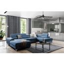 Eltap Lacante Gojo Corner Pull-Out Sofa 202x354x92cm, Blue (CO-LAC-RT-40GO)