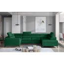 Eltap Escada Kronos Corner Pull-Out Sofa 200x330x98cm, Green (Esc_31)