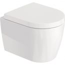 Duravit ME By Starck Wall-Mounted Toilet Bowl Without Seat, White (25300900001)