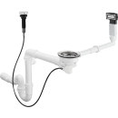 Sifons Hansgrohe D16-11 Virtuves Izlietnēm, Ar Izplūdi Un Pārplūdi Hroma (43937000)