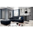 Eltap Bellis Extendable Sofa 220x90x83cm Universal Corner, Blue (SO-BEL-79MO)