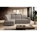 Eltap Siber Poco Corner Pull-Out Sofa 186x270x93cm, Grey (CO-SIB-LT-07PO)